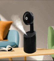  USB Humidifier Small Fan Handheld Mini Silent Small Fan USB Rechargeable Mist Desk Fan