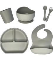 silicone baby feeding set